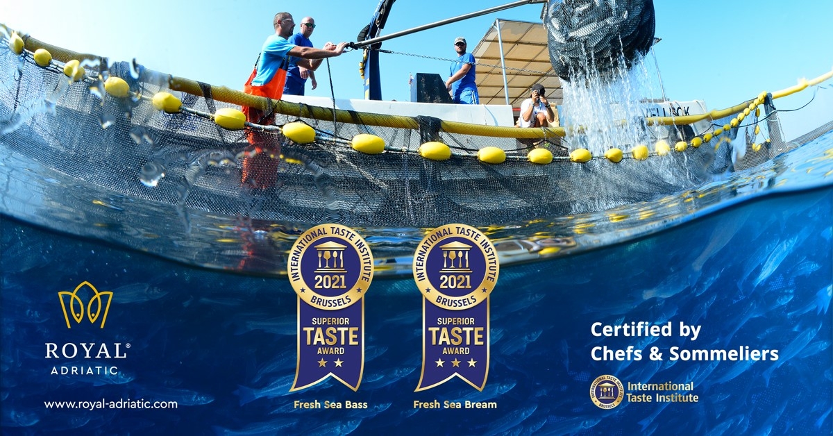 Royal Adriatic Produkten, auch im Jahr 2021, wurde der weltweit höchste Qualitätspreis verliehen-Superior Taste Award